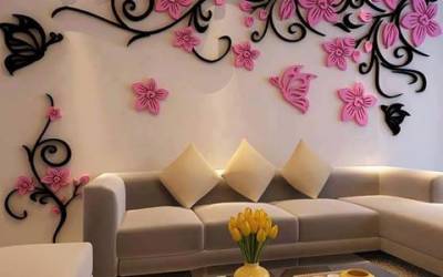 Çiçekli salon dekorasyonları