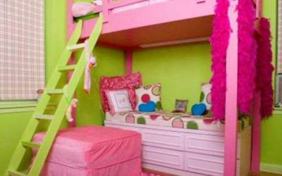 Genç kız yatak odası dekorasyonu