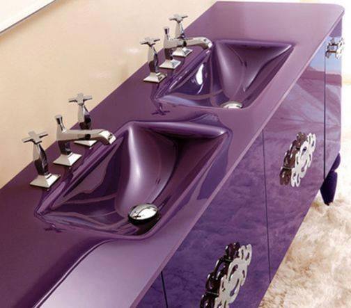 Renkli modern lavabolar
