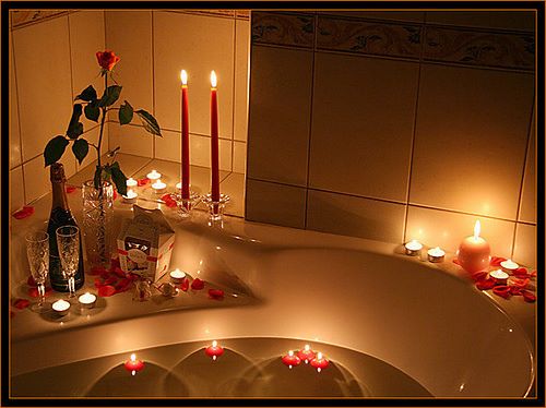 Romantik banyolar hazırlama