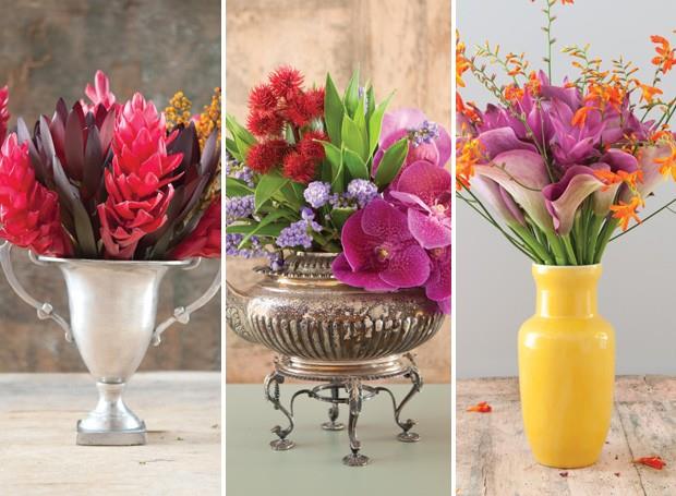 Çiçekler için dekoratif vazolar