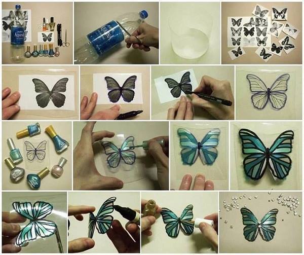Dekoratif kelebek yapımı