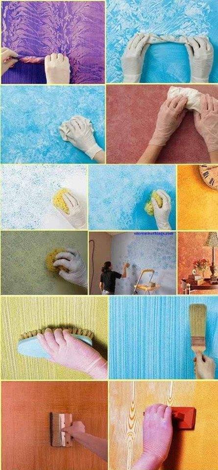 Evlerinizin duvarlarını boyarken desen verme