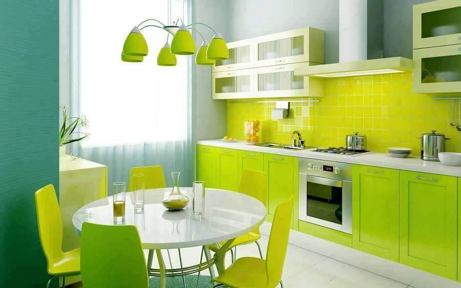 Renkli dekoratif mutfaklar