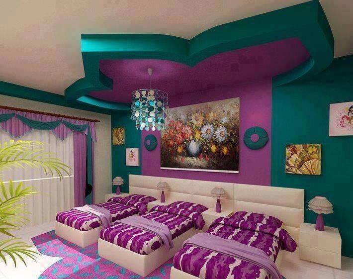 Kız çocukları için yatak odası dekorasyonu