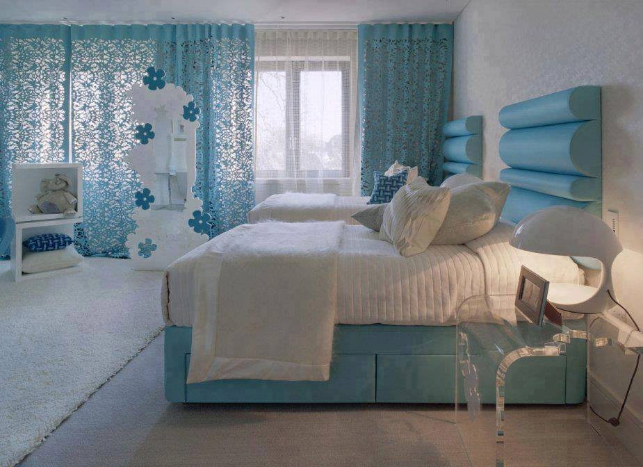 Mavi yatak odası tasarımları