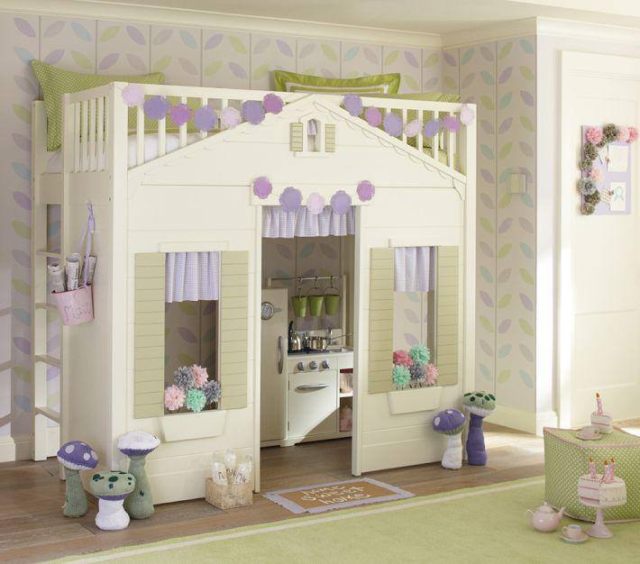 Çocuk odaları için oyuncak ev dekorasyonu