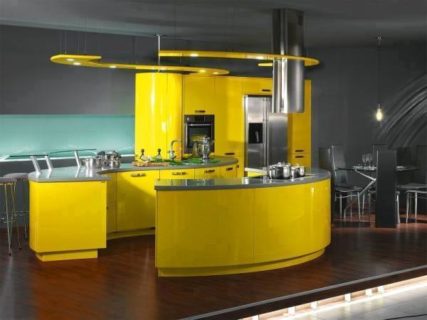 Sarı mutfak dekorasyonu