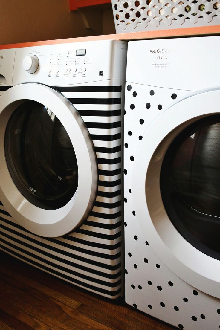 Çamaşır makinelerine dekorasyon güzellik verme