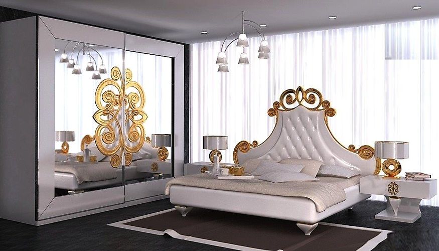 2019 avangart yatak odası takımları Moda Dekorasyonlar
